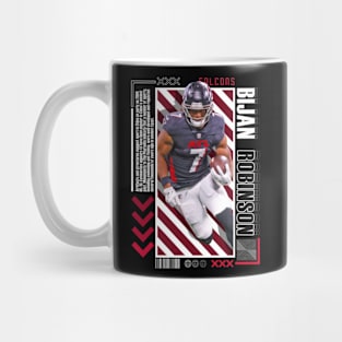 Bijan Robinson Paper Poster Version 10 Mug